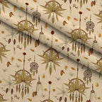 Hemp Dreamcatcher Pattern 8 Minky Fabric — plush minky folded close-up preview (mv-minky-v1:lying)