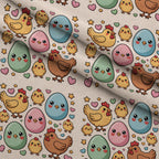 Heritage Hens Pattern 19 Minky Fabric — plush minky folded close-up preview (mv-minky-v1:lying)