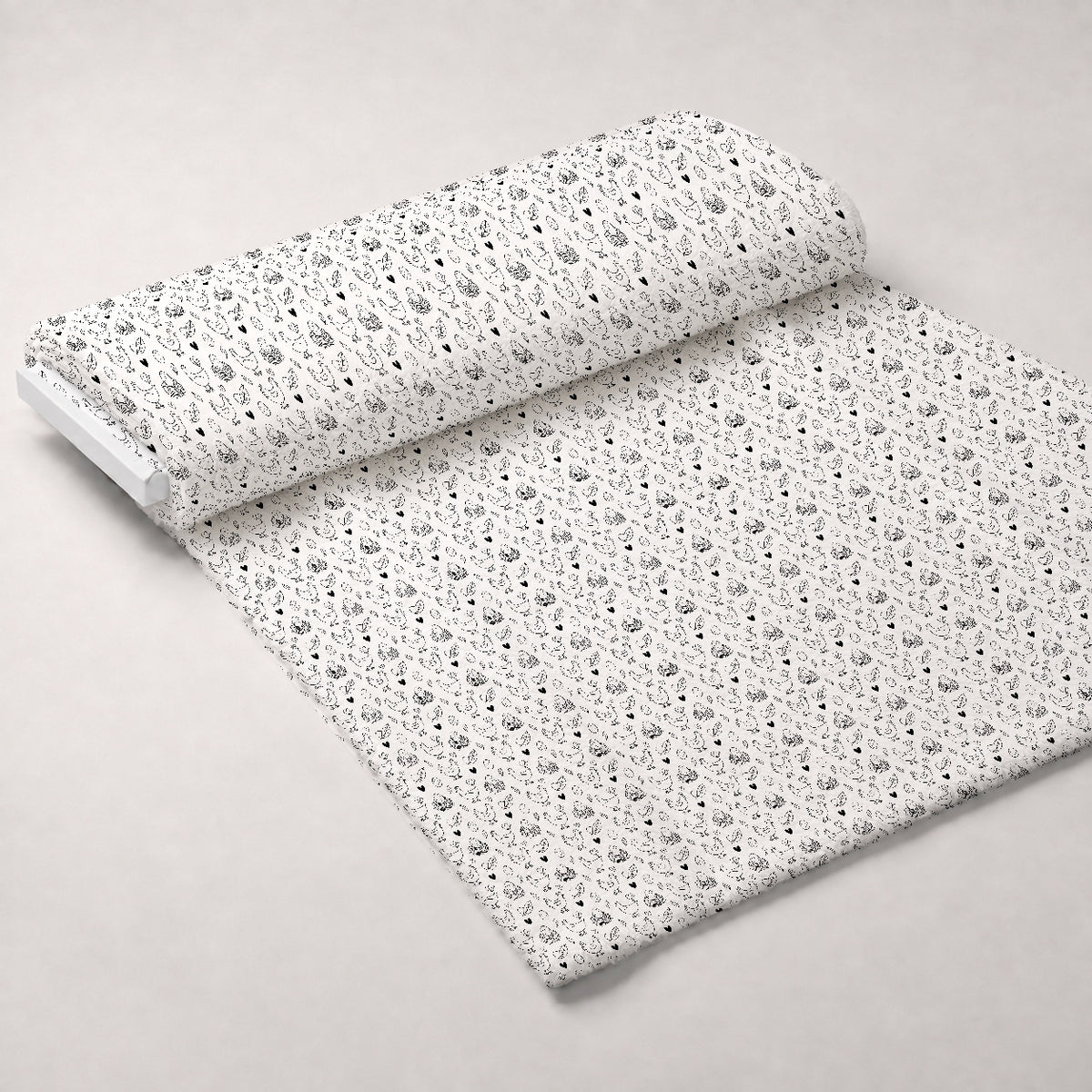 Heritage Hens Pattern 7 Minky Fabric — plush minky unrolled bolt preview (mv-minky-v1:bolt)