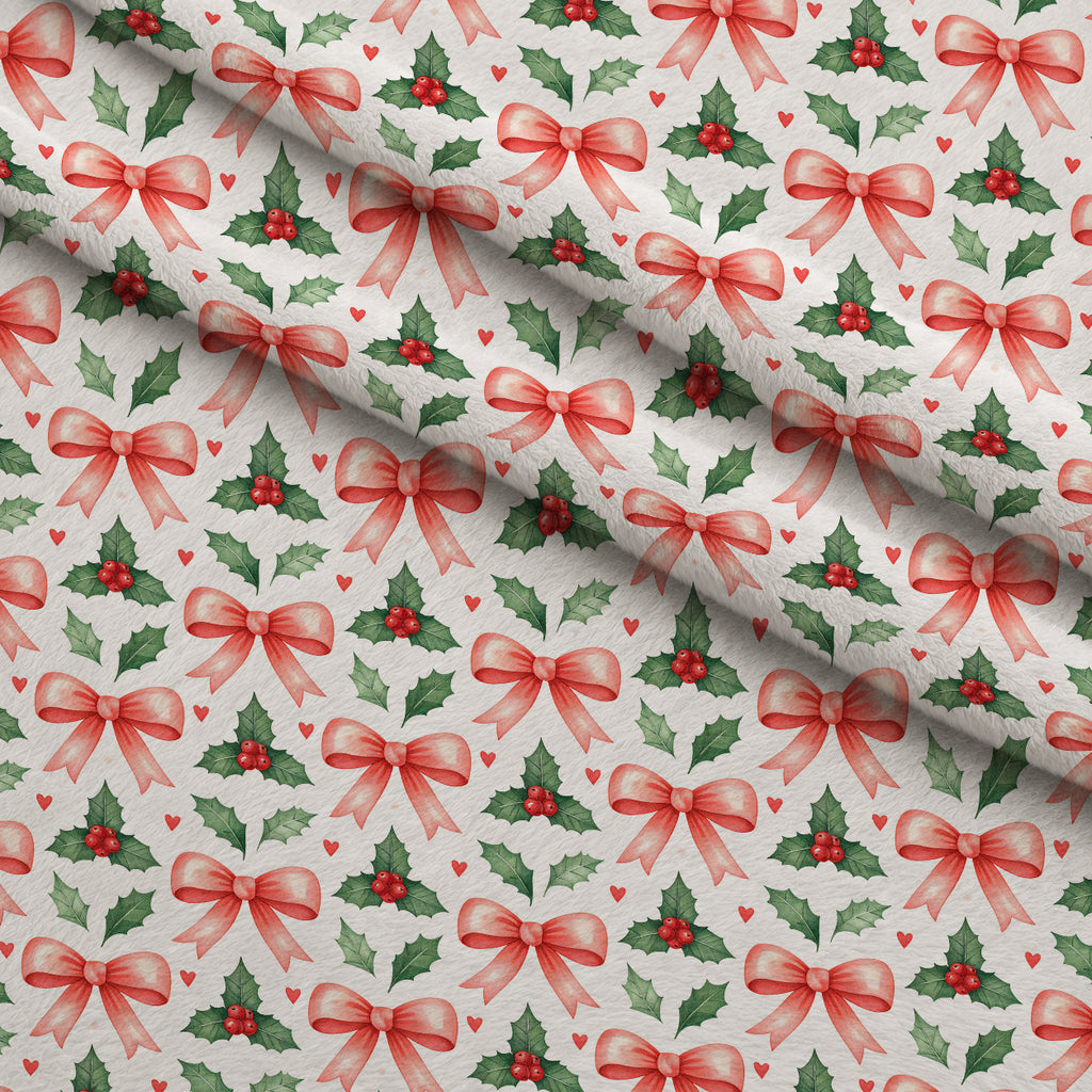 Holly Jolly Heirloom Pattern 11 Minky Fabric — plush minky folded close-up preview (mv-minky-v1:lying)