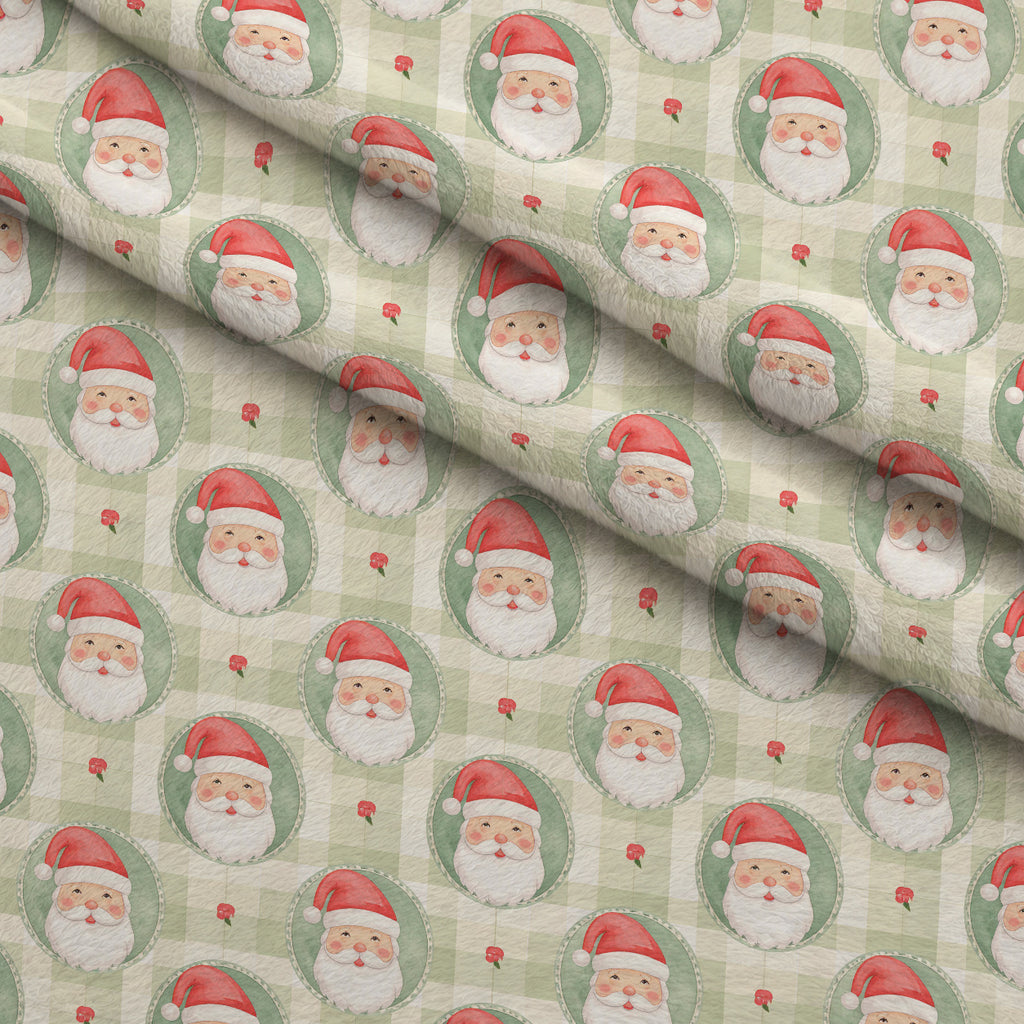 Holly Jolly Heirloom Pattern 24 Minky Fabric — plush minky folded close-up preview (mv-minky-v1:lying)