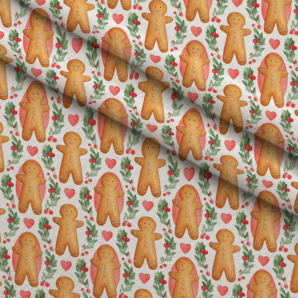 Holly Jolly Heirloom Pattern 3 Minky Fabric — plush minky folded close-up preview (mv-minky-v1:lying)