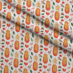 Holly Jolly Heirloom Pattern 4 Minky Fabric — plush minky folded close-up preview (mv-minky-v1:lying)