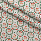 Holly Jolly Heirloom Pattern 6 Minky Fabric — plush minky folded close-up preview (mv-minky-v1:lying)