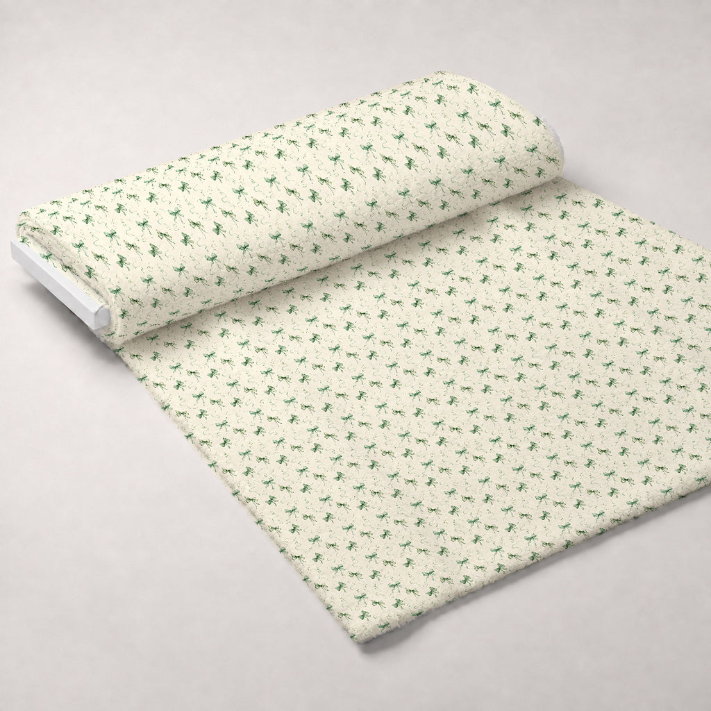 Holly Jolly Heirloom Pattern 7 Minky Fabric — plush minky unrolled bolt preview (mv-minky-v1:bolt)