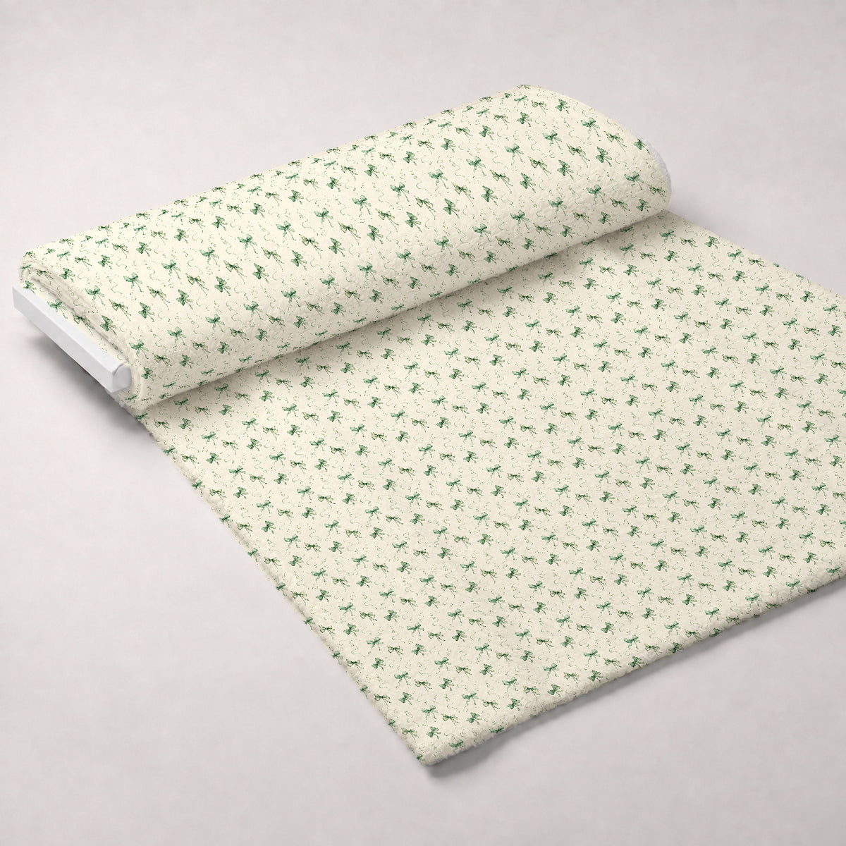 Holly Jolly Heirloom Pattern 7 Minky Fabric — plush minky unrolled bolt preview (mv-minky-v1:bolt)