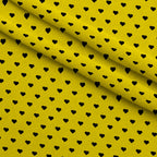 Honeybee Hearts Pattern 13 Minky Fabric — plush minky folded close-up preview (mv-minky-v1:lying)