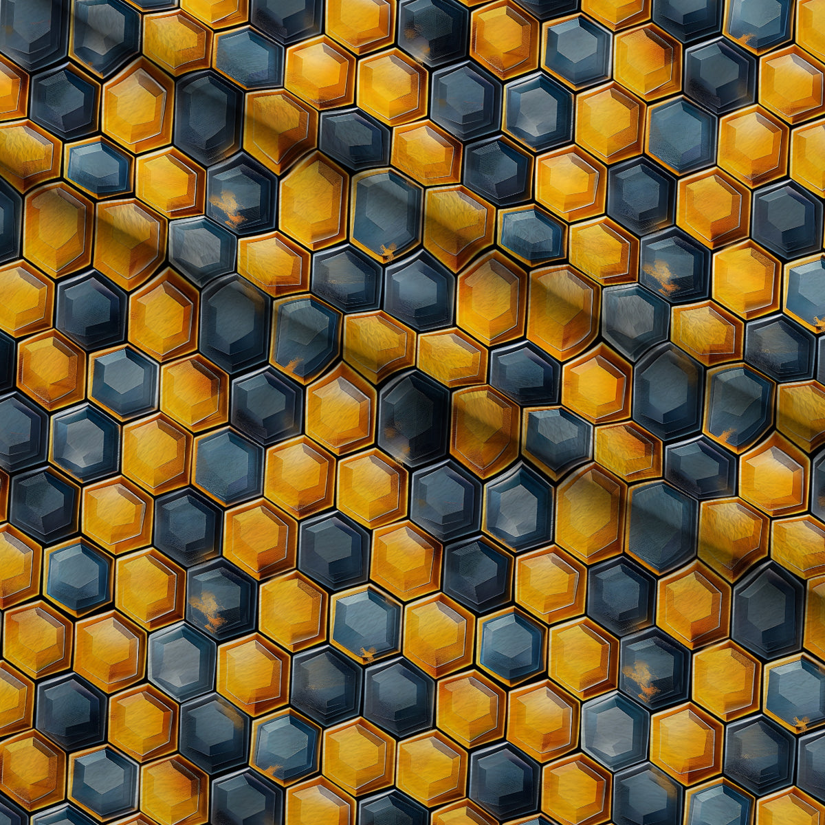 Honeycomb Blooms Pattern 11 Minky Fabric — plush minky folded close-up preview (mv-minky-v1:lying)