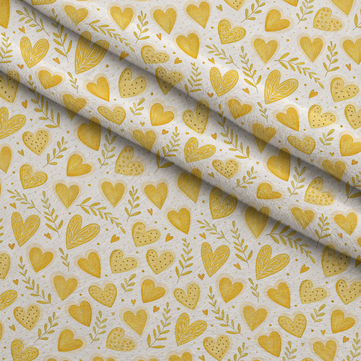 Honeycomb Harvest Pattern 11 Minky Fabric — plush minky folded close-up preview (mv-minky-v1:lying)