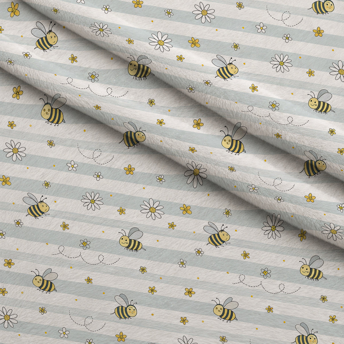 Honeycomb Harvest Pattern 17 Minky Fabric — plush minky folded close-up preview (mv-minky-v1:lying)