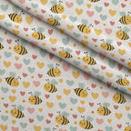 Honeycomb Harvest Pattern 2 Minky Fabric — plush minky folded close-up preview (mv-minky-v1:lying)