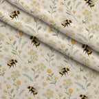 Honeycomb Harvest Pattern 20 Minky Fabric — plush minky folded close-up preview (mv-minky-v1:lying)