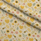 Honeycomb Harvest Pattern 21 Minky Fabric — plush minky folded close-up preview (mv-minky-v1:lying)