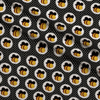 Honeycomb Hive Pattern 1 Minky Fabric — plush minky folded close-up preview (mv-minky-v1:lying)