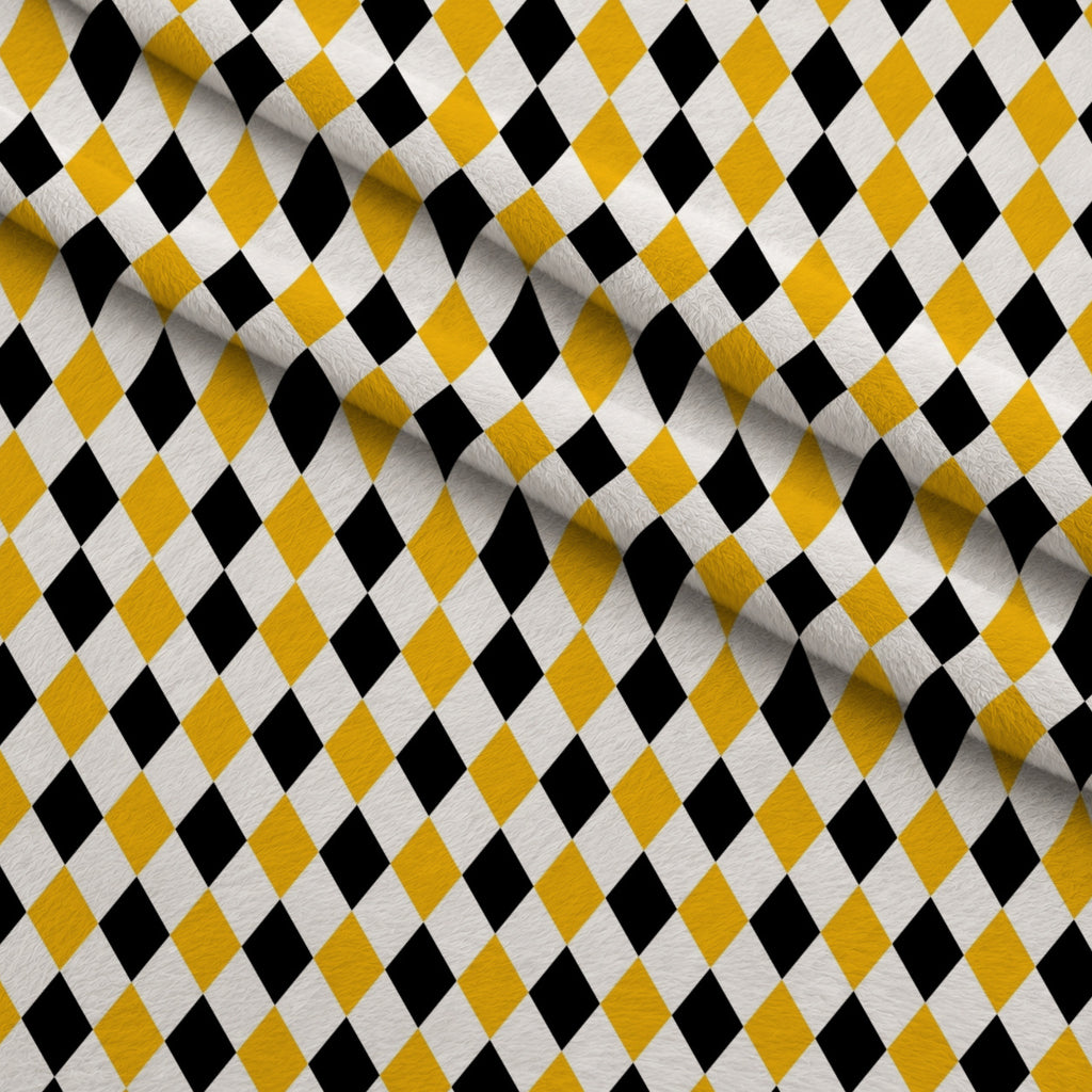 Honeycomb Hive Pattern 12 Minky Fabric — plush minky folded close-up preview (mv-minky-v1:lying)