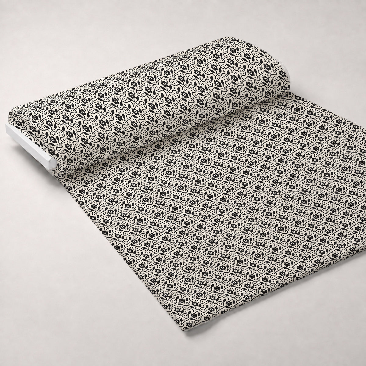 Ink Block Print Pattern 19 Minky Fabric — plush minky unrolled bolt preview (mv-minky-v1:bolt)