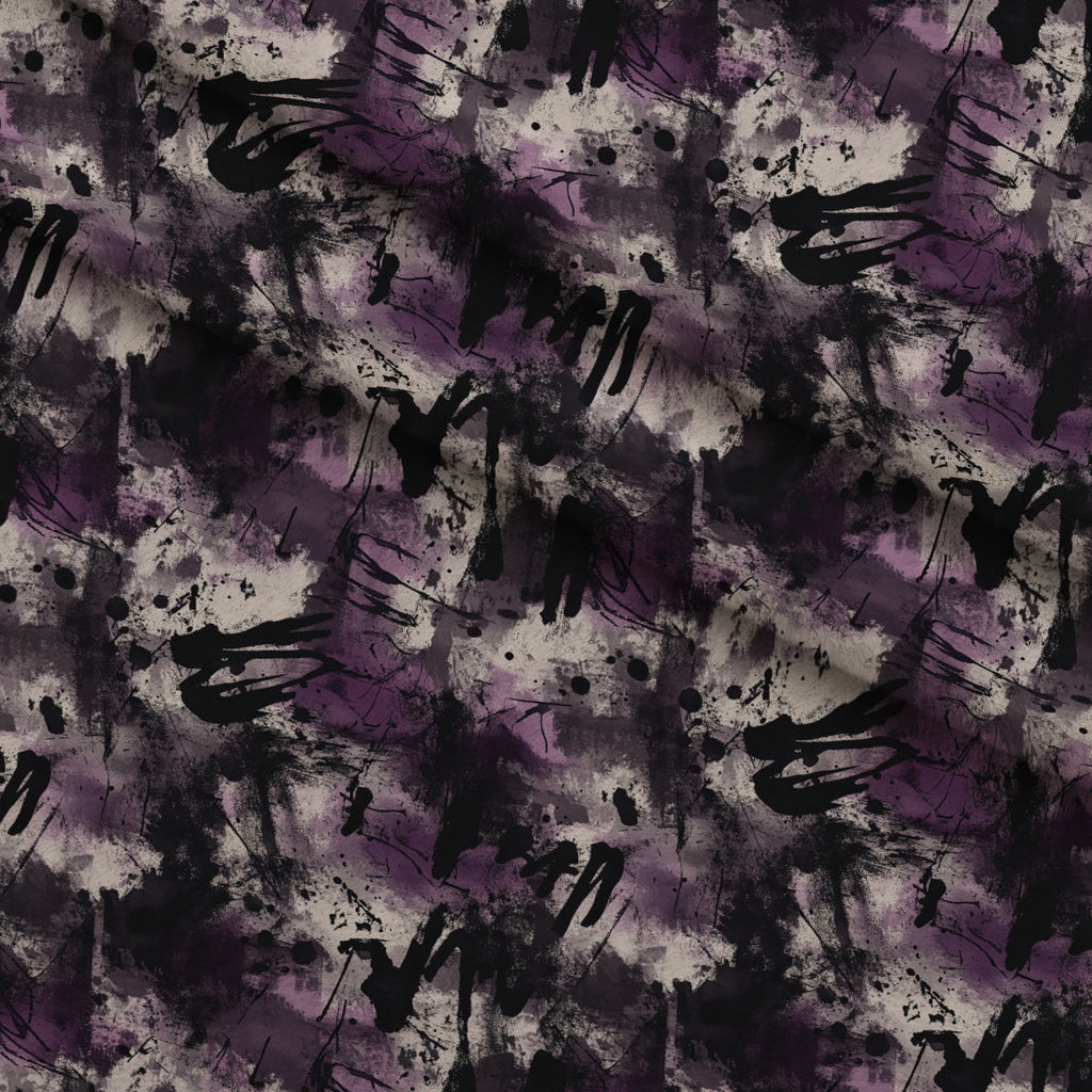 Inkwash Manuscript Pattern 2 Minky Fabric — plush minky folded close-up preview (mv-minky-v1:lying)
