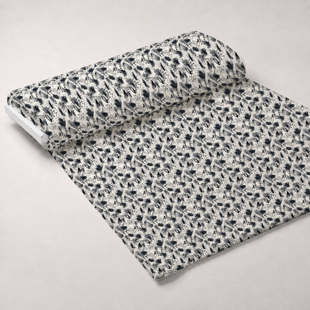 Inkwash Manuscript Pattern 8 Minky Fabric — plush minky unrolled bolt preview (mv-minky-v1:bolt)