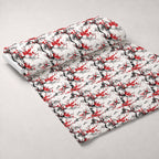 Japanese Cherry Blossoms 8 Minky Fabric — plush minky unrolled bolt preview (mv-minky-v1:bolt)