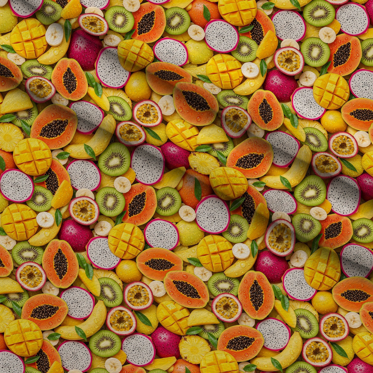 Juicy Medley Pattern 29 Minky Fabric — plush minky folded close-up preview (mv-minky-v1:lying)