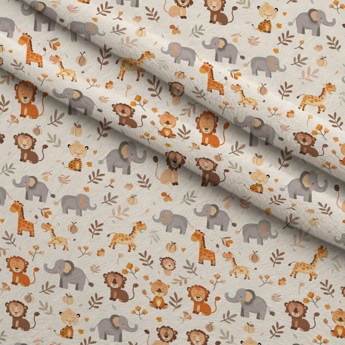 Jungle Cubs Pattern 25 Minky Fabric — plush minky folded close-up preview (mv-minky-v1:lying)