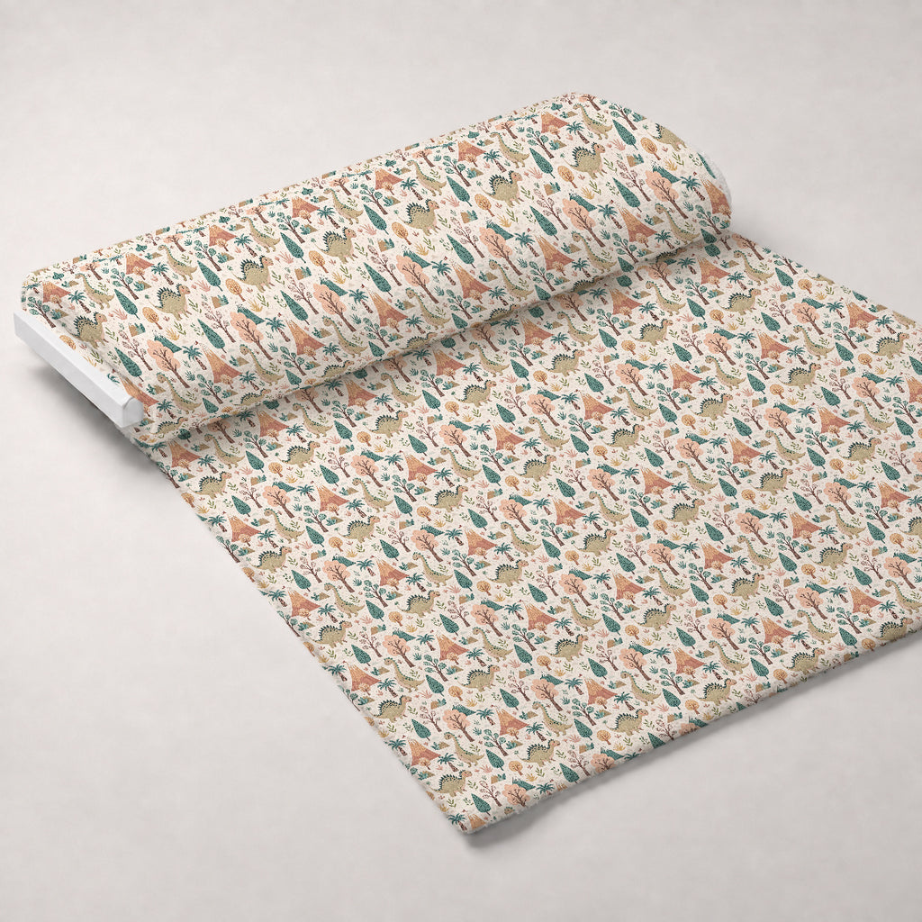 Jurassic Woodland Pattern 5 Minky Fabric — plush minky unrolled bolt preview (mv-minky-v1:bolt)