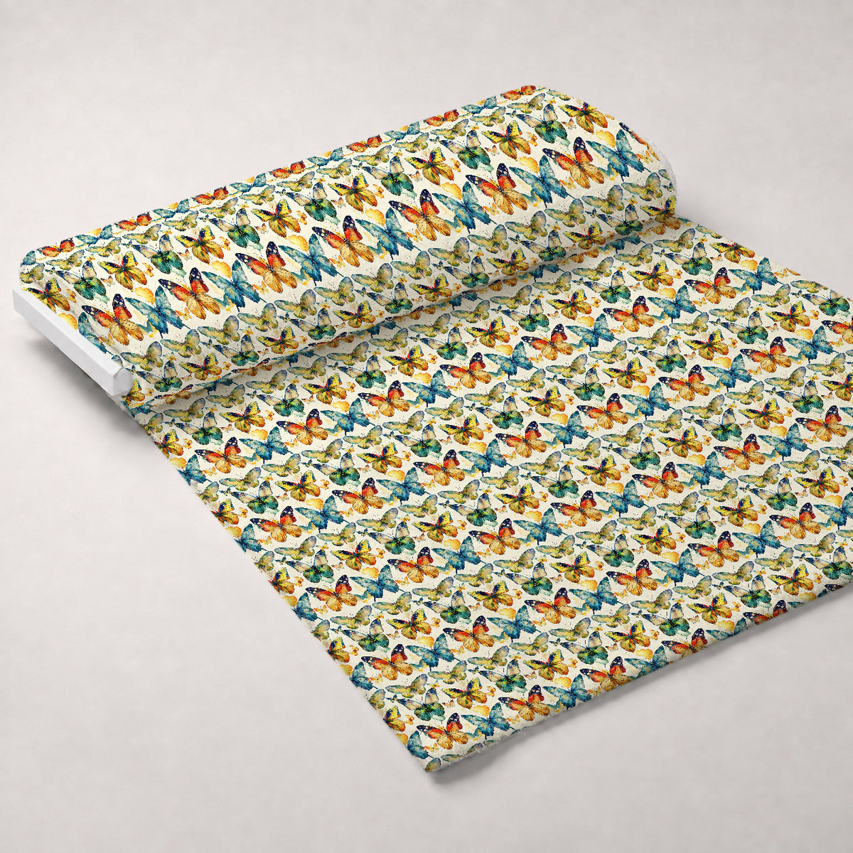 Kaleidoscope Wings Pattern 14 Minky Fabric — plush minky unrolled bolt preview (mv-minky-v1:bolt)