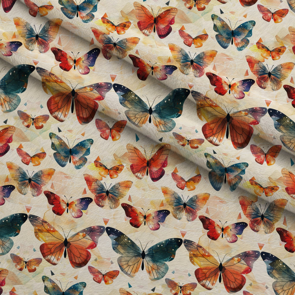 Kaleidoscope Wings Pattern 15 Minky Fabric — plush minky folded close-up preview (mv-minky-v1:lying)