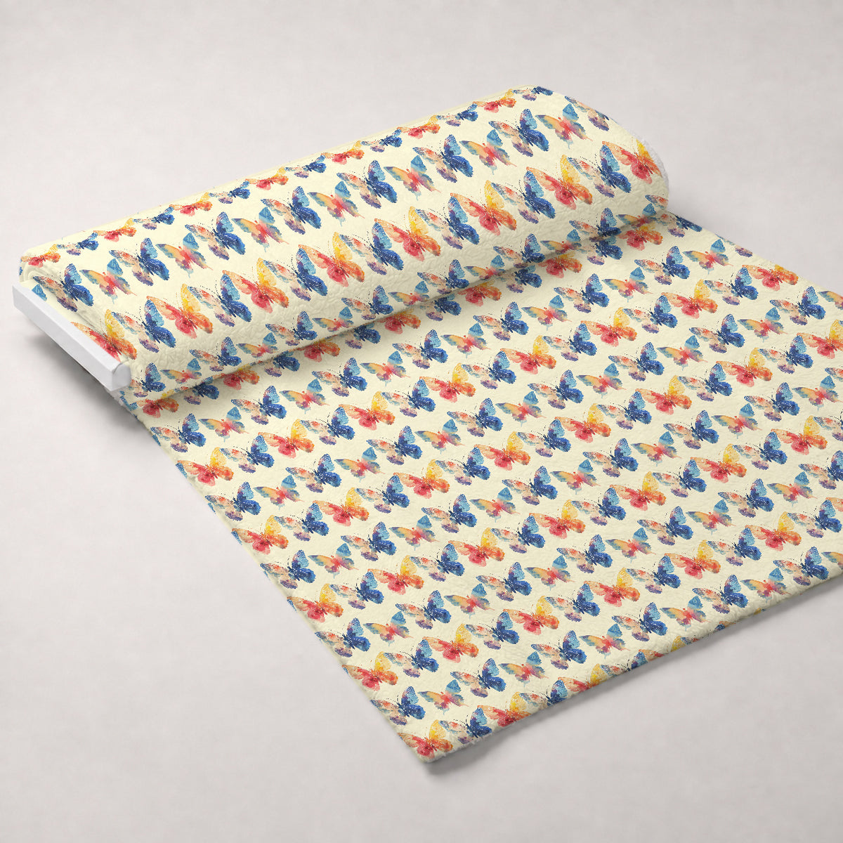 Kaleidoscope Wings Pattern 18 Minky Fabric — plush minky unrolled bolt preview (mv-minky-v1:bolt)