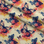 Kaleidoscope Wings Pattern 3 Minky Fabric — plush minky folded close-up preview (mv-minky-v1:lying)