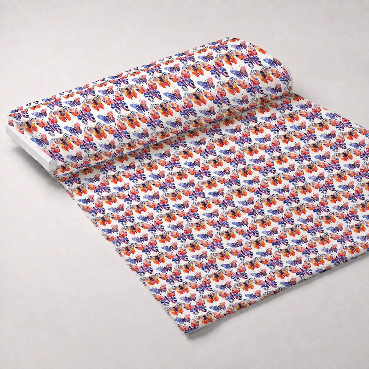 Kaleidoscope Wings Pattern 5 Minky Fabric — plush minky unrolled bolt preview (mv-minky-v1:bolt)