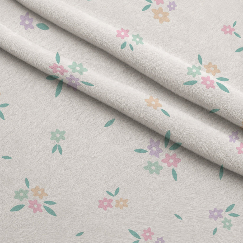 Kawaii Kitty Garden Pattern 11 Minky Fabric — plush minky folded close-up preview (mv-minky-v1:lying)