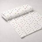 Kawaii Kitty Garden Pattern 2 Minky Fabric — plush minky unrolled bolt preview (mv-minky-v1:bolt)