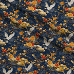 Kimono Clouds Pattern 4 Minky Fabric — plush minky folded close-up preview (mv-minky-v1:lying)