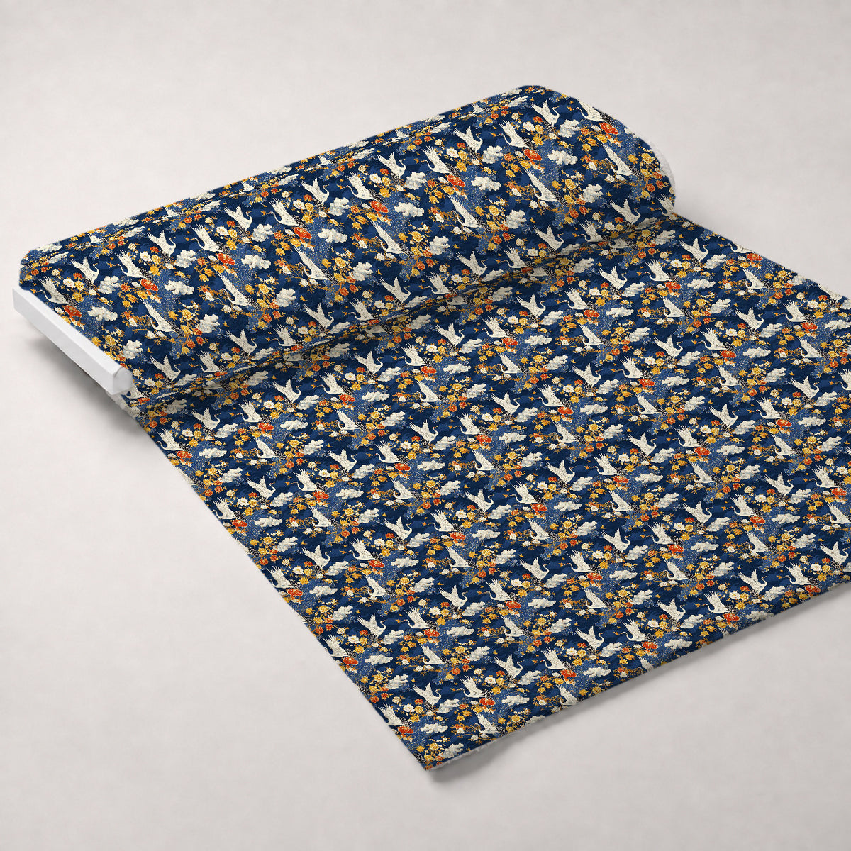 Kimono Clouds Pattern 6 Minky Fabric — plush minky unrolled bolt preview (mv-minky-v1:bolt)
