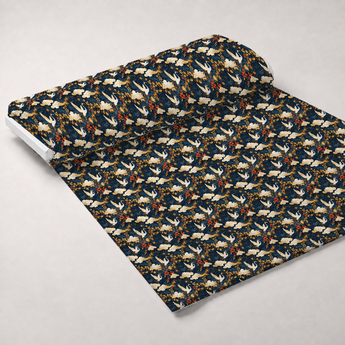 Kimono Clouds Pattern 7 Minky Fabric — plush minky unrolled bolt preview (mv-minky-v1:bolt)