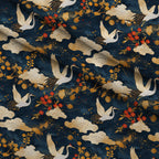 Kimono Clouds Pattern 7 Minky Fabric — plush minky folded close-up preview (mv-minky-v1:lying)