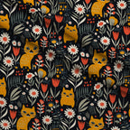 Kitten Meadow Pattern 13 Minky Fabric — plush minky folded close-up preview (mv-minky-v1:lying)