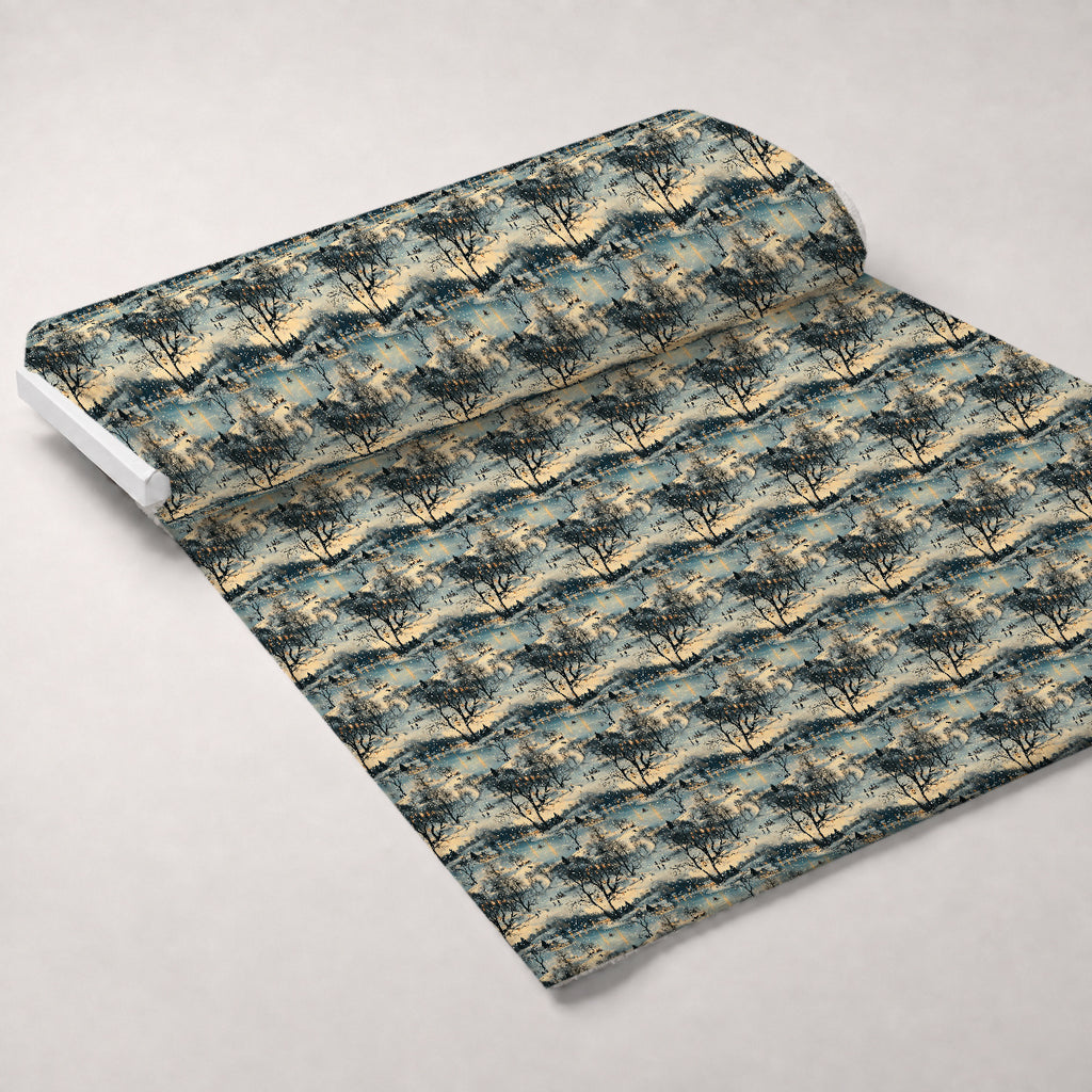 Lamplight Snowfall Pattern 14 Minky Fabric — plush minky unrolled bolt preview (mv-minky-v1:bolt)