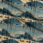 Lamplight Snowfall Pattern 15 Minky Fabric — plush minky folded close-up preview (mv-minky-v1:lying)