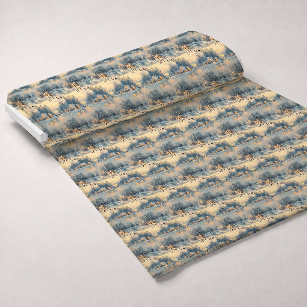 Lamplight Snowfall Pattern 17 Minky Fabric — plush minky unrolled bolt preview (mv-minky-v1:bolt)