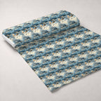 Lamplight Snowfall Pattern 2 Minky Fabric — plush minky unrolled bolt preview (mv-minky-v1:bolt)