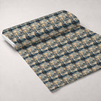 Lamplight Snowfall Pattern 7 Minky Fabric — plush minky unrolled bolt preview (mv-minky-v1:bolt)