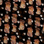 Latte Lane Pattern 10 Minky Fabric — plush minky folded close-up preview (mv-minky-v1:lying)