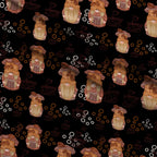 Latte Lane Pattern 3 Minky Fabric — plush minky folded close-up preview (mv-minky-v1:lying)