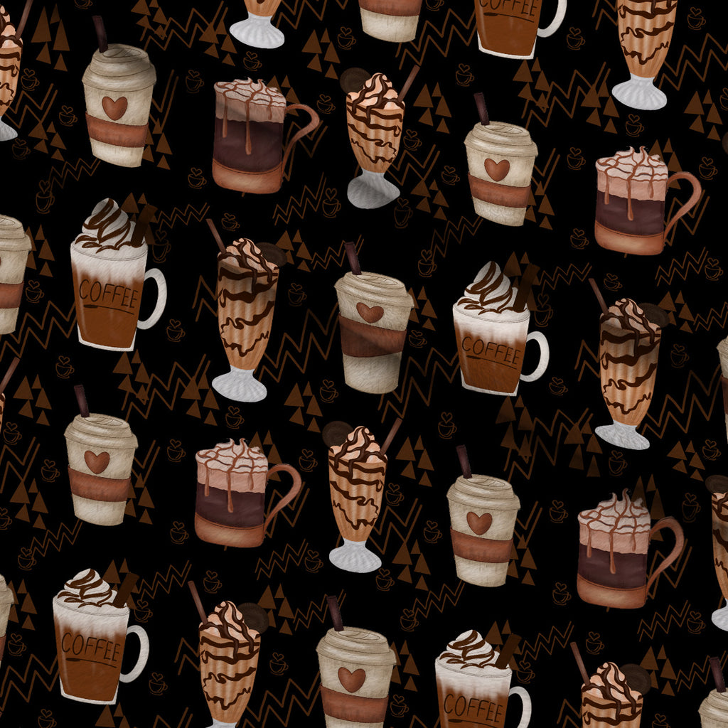 Latte Lane Pattern 7 Minky Fabric — plush minky folded close-up preview (mv-minky-v1:lying)