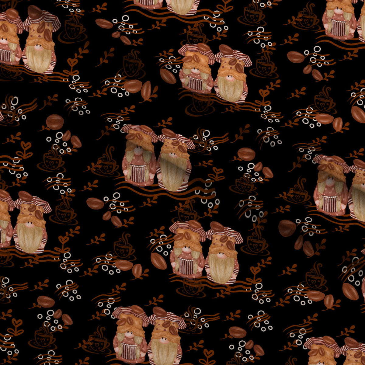 Latte Lane Pattern 9 Minky Fabric — plush minky folded close-up preview (mv-minky-v1:lying)