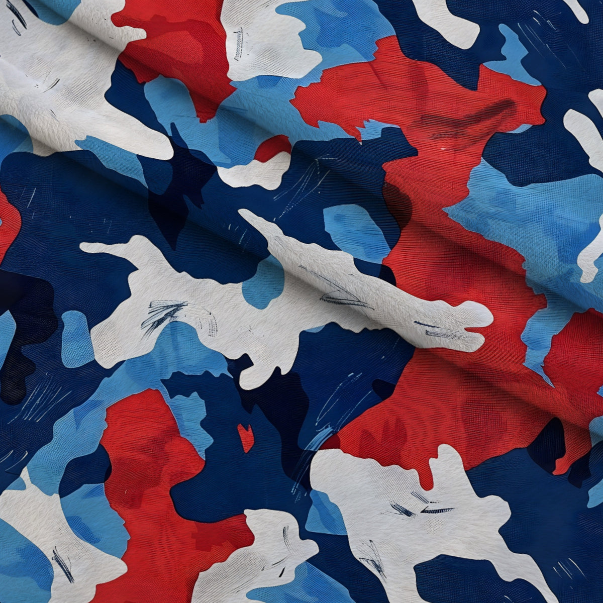 Liberty Brushstrokes Pattern 4 Minky Fabric — plush minky folded close-up preview (mv-minky-v1:lying)