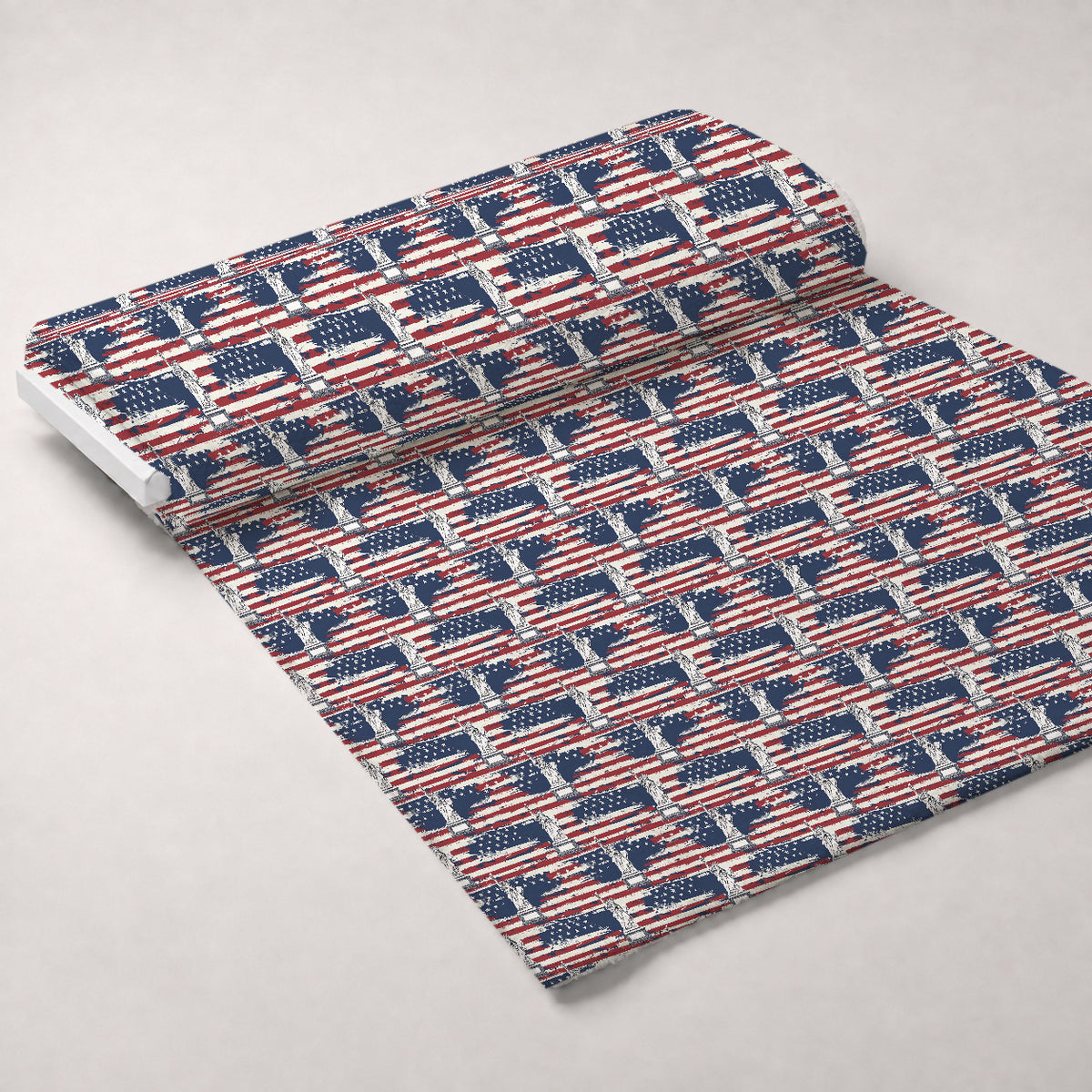 Liberty Stars Pattern 11 Minky Fabric — plush minky unrolled bolt preview (mv-minky-v1:bolt)