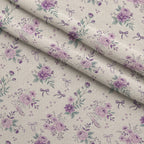 Lilac Ribbon Trellis Pattern 3 Minky Fabric — plush minky folded close-up preview (mv-minky-v1:lying)